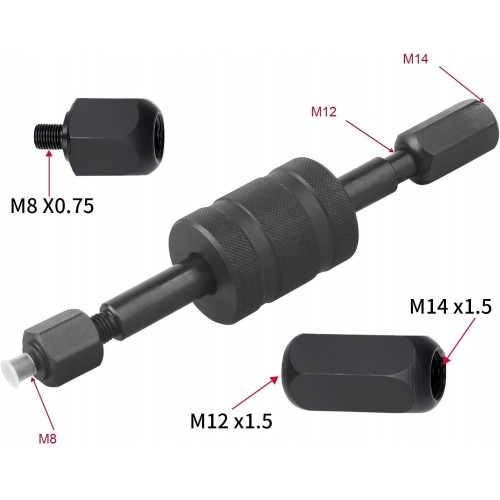 Універсальний механічний знімач дизельних форсунок Bosch, Lucas, L=305 мм REWOLT T3003