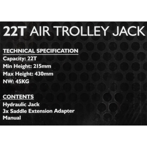 Домкрат пневматически гидравлический 22т JCB Tools JCB-TQ22001