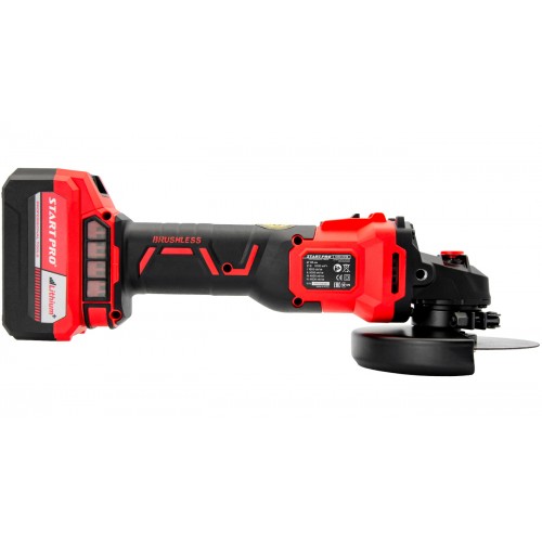 Шлифмашина угловая аккумуляторная 125мм 1000-8500 об/мин. Start Pro SAG2-21/2B BRUSHLESS