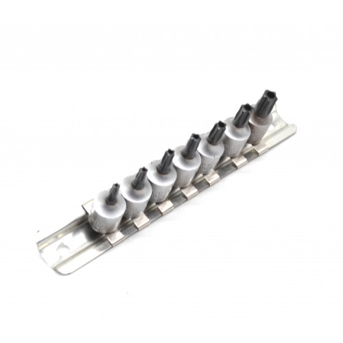 Набор бит литых 1/4" пятигранных с отверстием TORX T10-T30 7ед. TJG А1016