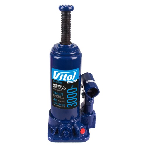 Домкрат бутылочный 3т 194-372 мм VITOL T90304/ДБ-03006