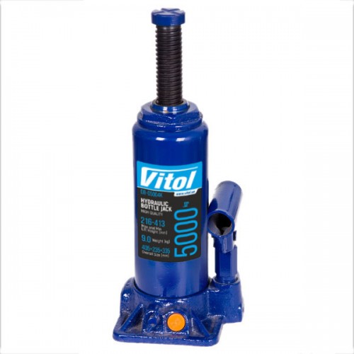 Домкрат бутылочный 5т 216-413 мм VITOL T90504/ДБ-0500