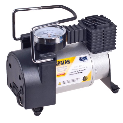 Компрессор автомобильный "Ураган" 150psi/14Amp/37л/мин (КА-У12030)